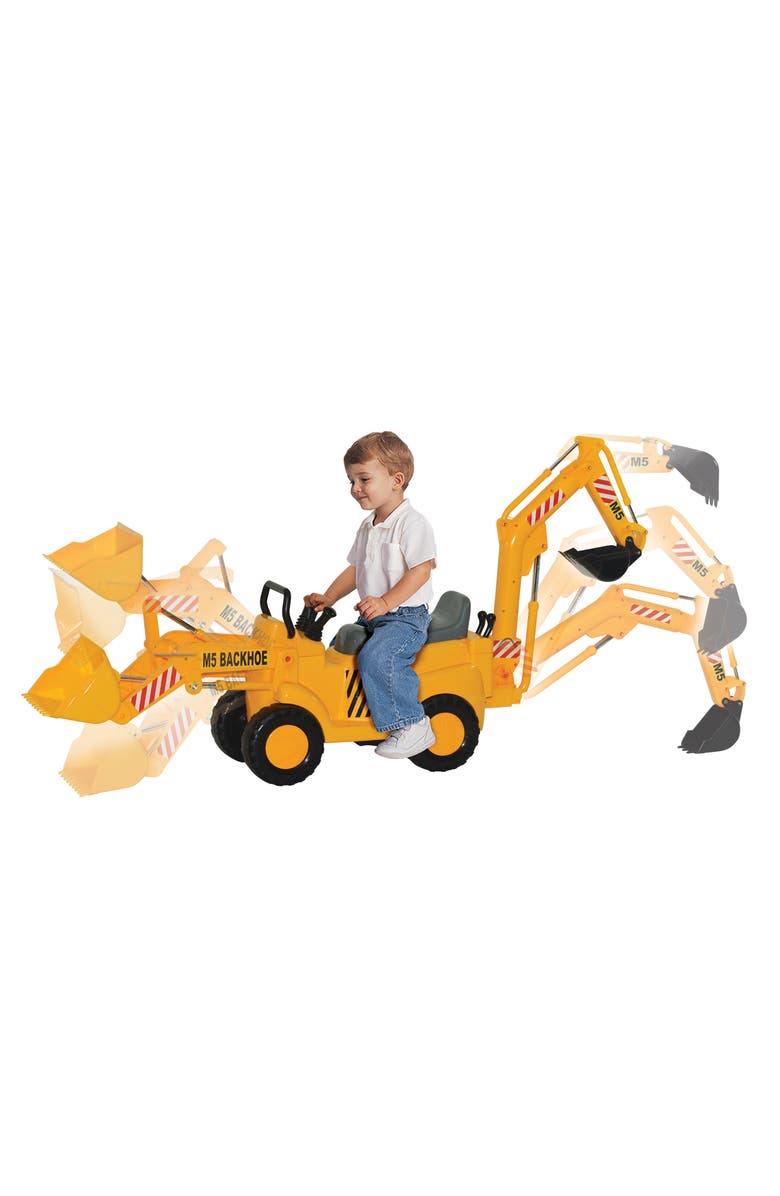 Skyteam Backhoe Loader Ride On, Alternate, color, Multicolored