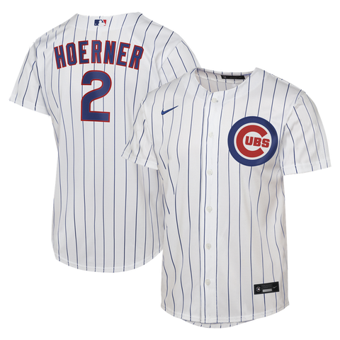 Men's Nike Nico Hoerner White Chicago Cubs Home Replica Jersey