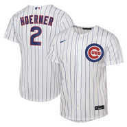 Nike Men's Nike Nico Hoerner White Chicago Cubs Home Replica Jersey