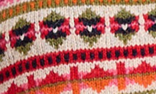 Seasalt Cornwall Percella Cove Fair Isle Merino Wool Blend Button-up Sweater Vest In Multi