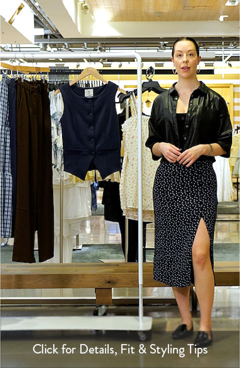 Dreamweave Knit Button Front Vest, sales video thumbnail
