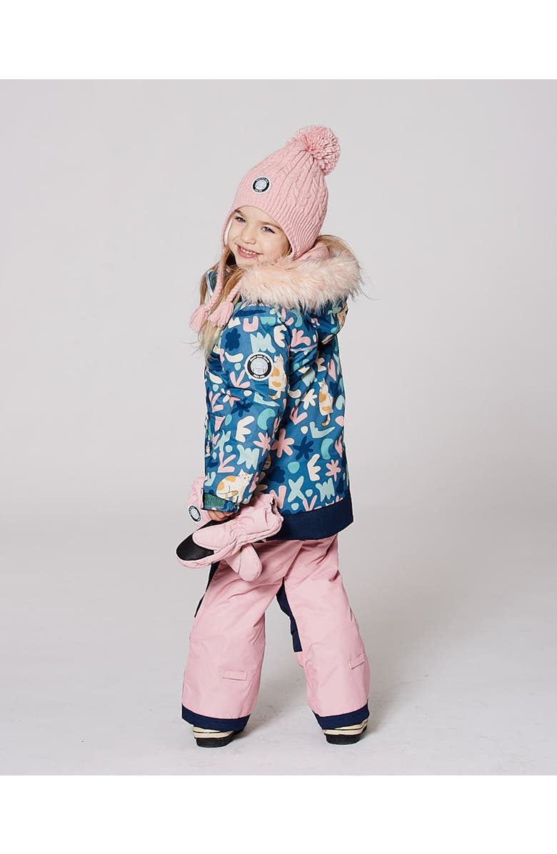 Deux par Deux Baby Girl Winter Mittens Play, Alternate, color, Dusty Pink