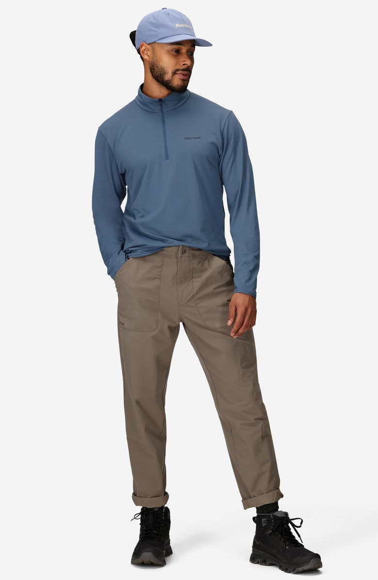 Marmot AirExchange SolarShield UPF Quarter Zip, Alternate, color, Thunderhead