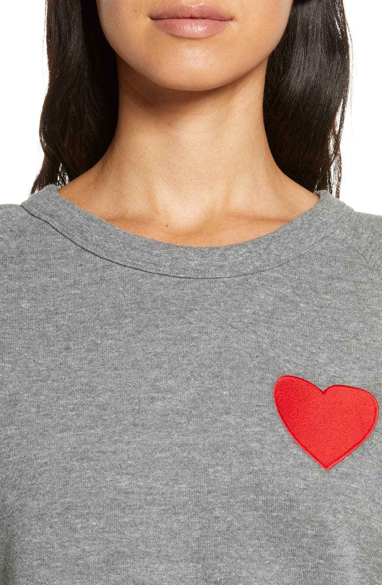 Aviator Nation Heart Sweatshirt, Alternate, color, 