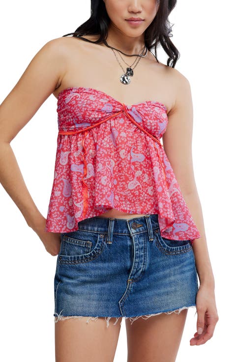 Malia Floral Paisley Babydoll Top