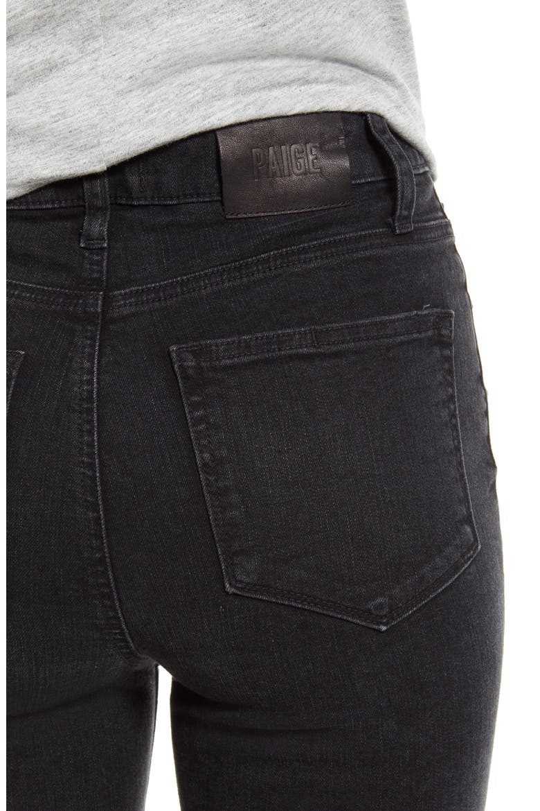 Sarah High Waist Slim Straight Leg Jeans, Alternate, color, BLKWILLOW