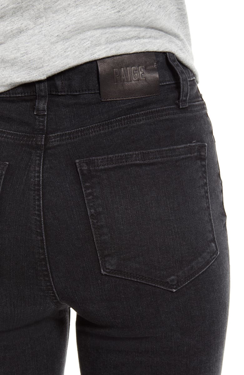 PAIGE Sarah High Waist Slim Straight Leg Jeans, Alternate, color, Blkwillow