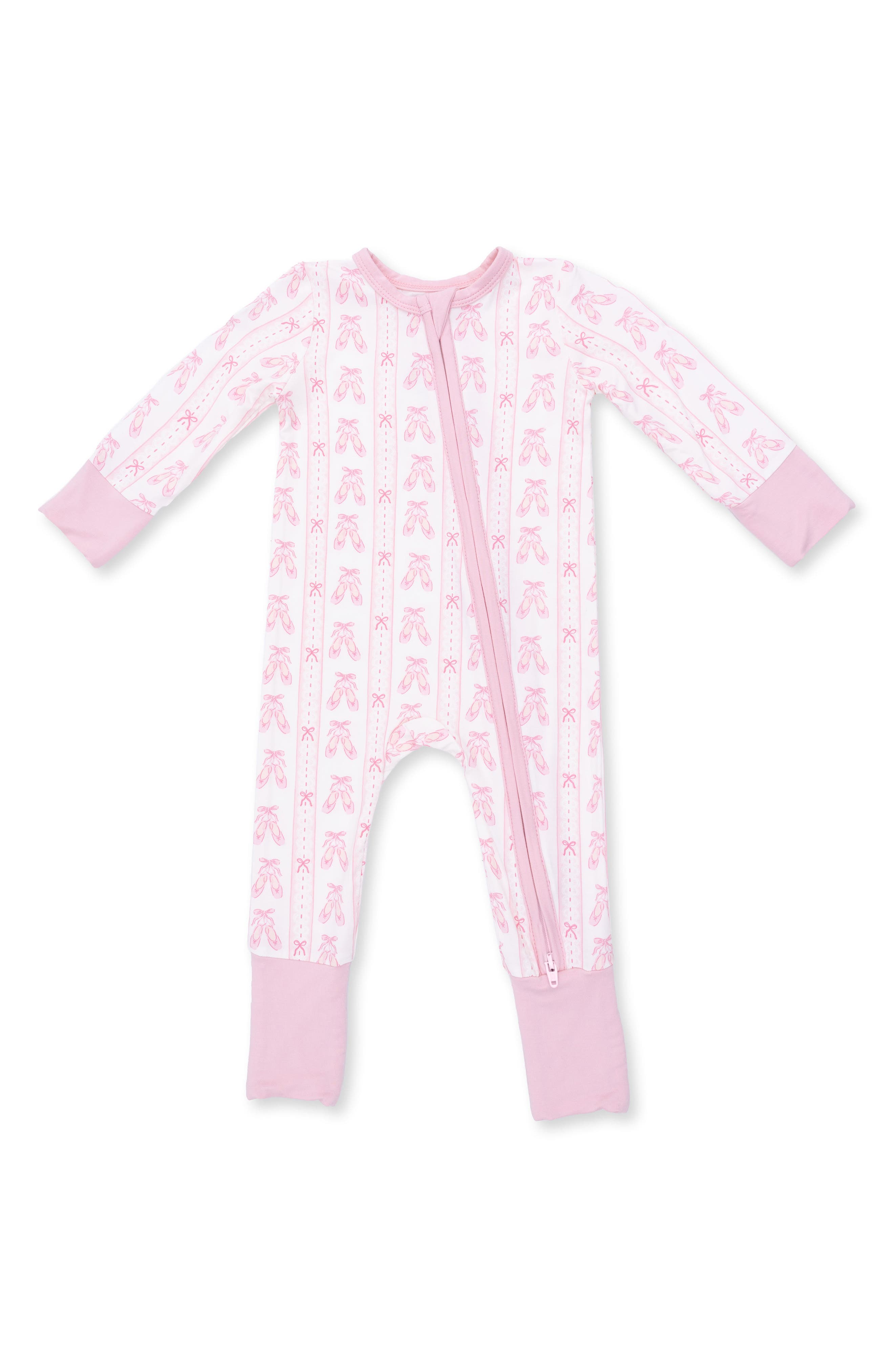 Angel Dear Babies'  Kids' Ballet Shoes Convertible Romper In Pink