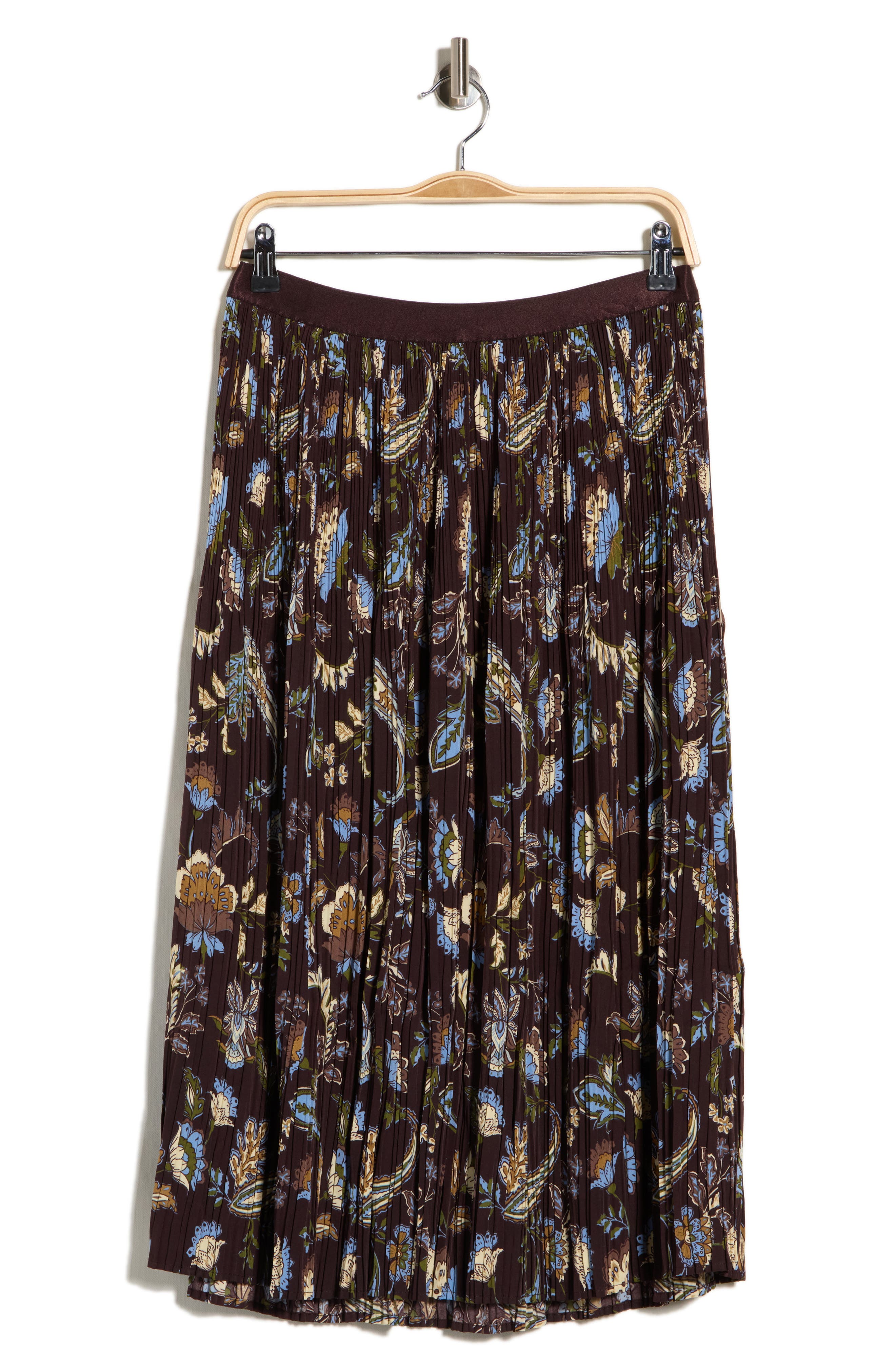 Pleated Midi Skirt