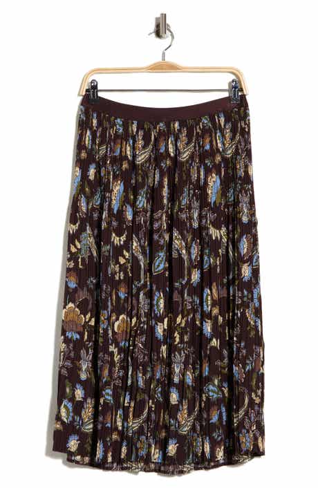 Pleated Midi Skirt