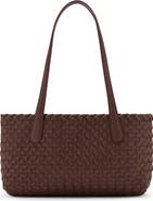 MANGO Braided Faux Leather Tote Bag