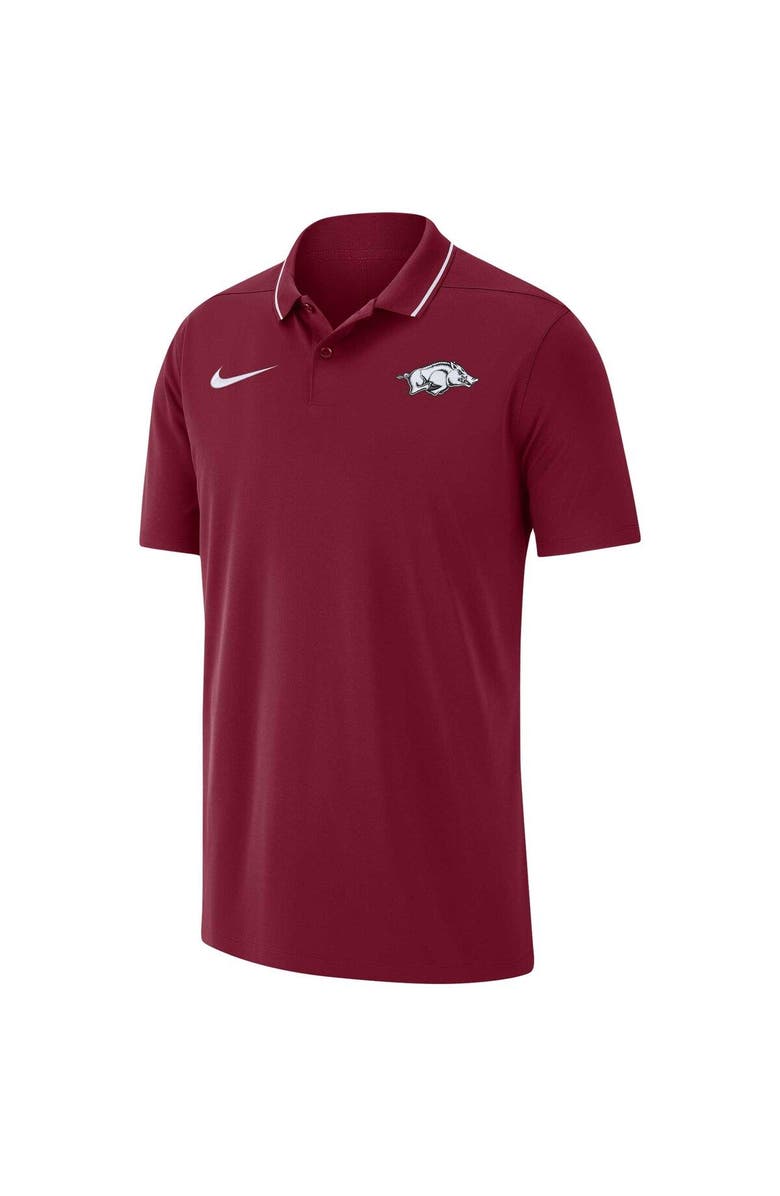 Nike Men's Nike Cardinal Arkansas Razorbacks 2023 Coaches Performance Polo, Alternate, color, 