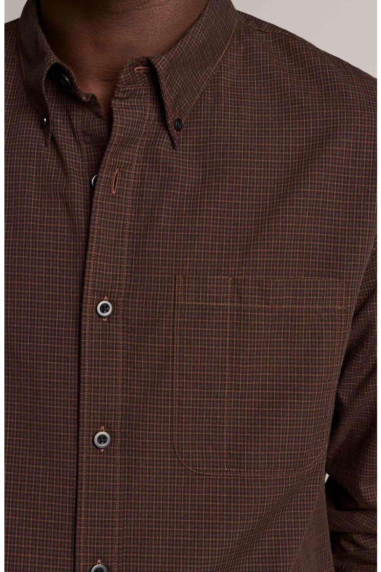 Carnes Plaid Long Sleeve Button Down Shirt, Alternate, color, CHOCOLATE PLUM COMBO
