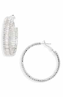Tasha Crystal Hoop Earrings