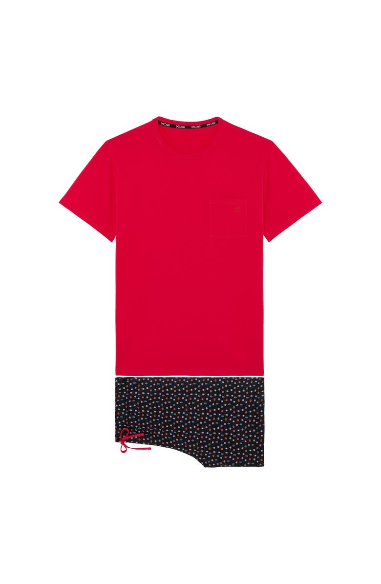 HOM Charli Short Sleepwear, Main, color, Black Print