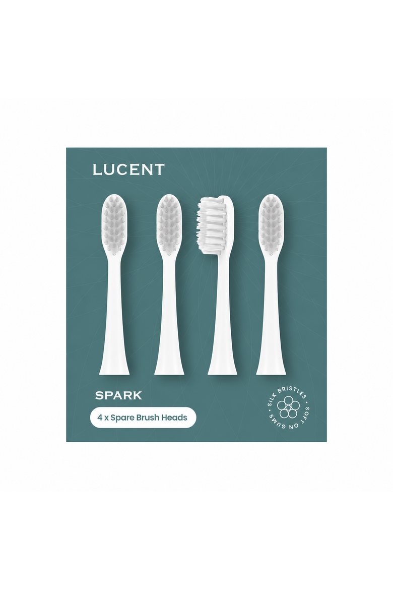 Spark Sonic Toothbrush Heads, 4 pack, Main, color, White Brilliant