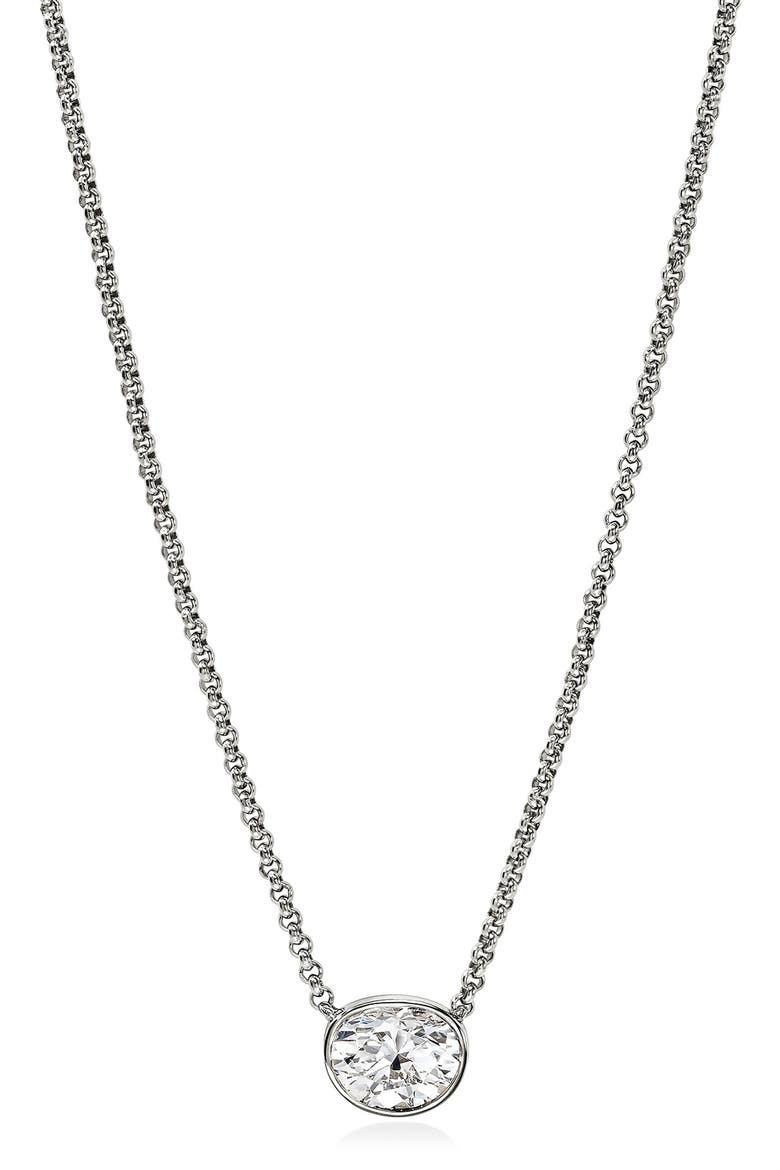 JH Lovestruck™ Necklace, Sterling Silver, Lab-Grown Diamond, 1.25TCW, Main, color, SILVER
