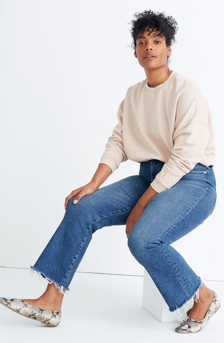 Madewell Cali High Waist Demi Boot Jeans, Alternate, color, 