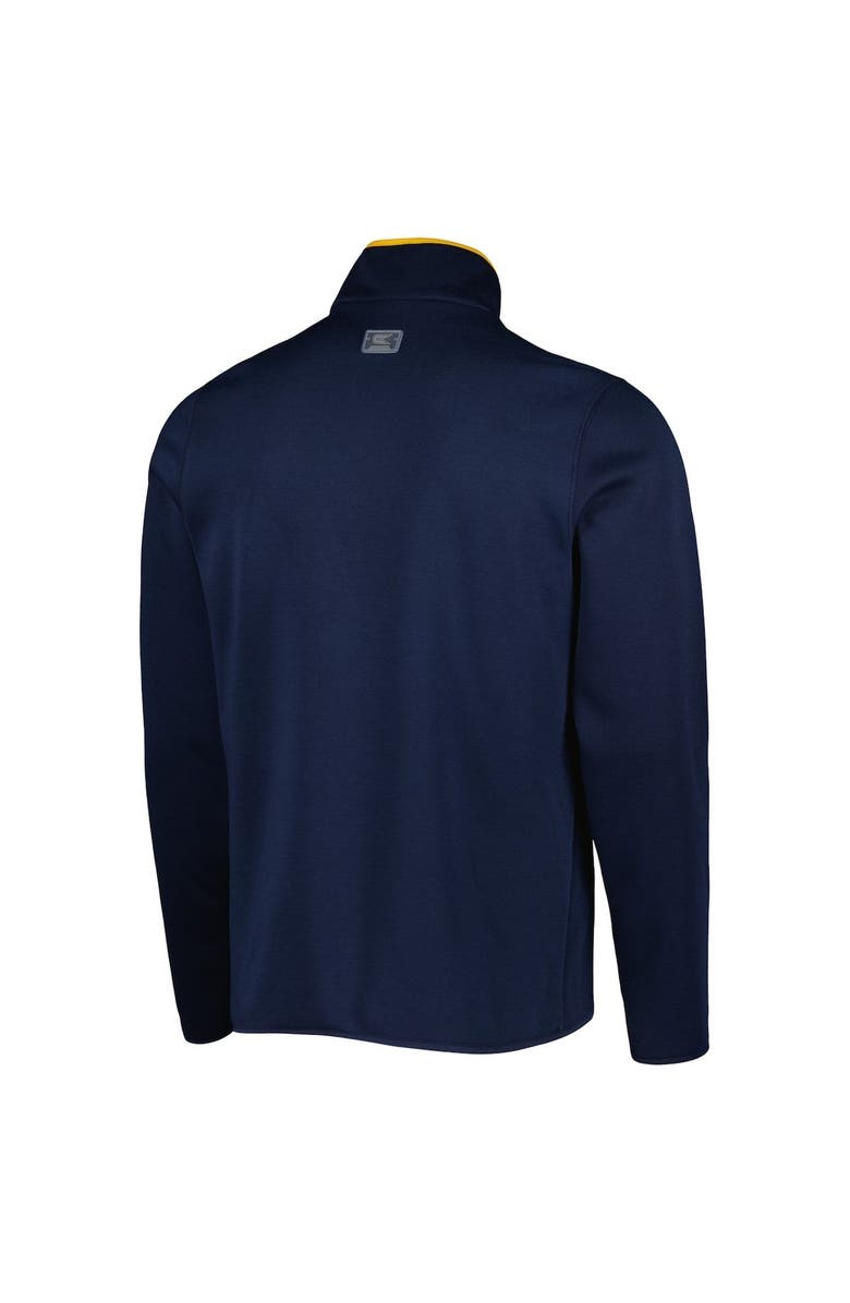 COLOSSEUM Men's Colosseum Navy West Virginia Mountaineers Rebound Quarter-Snap Jacket, Alternate, color,