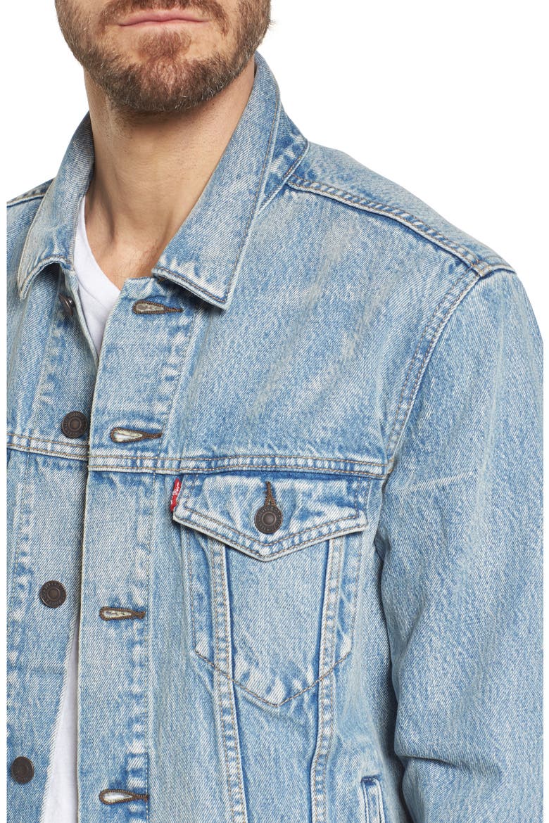 Levi's® Trucker Denim Jacket, Alternate, color, ROLLED UP DOLLAR
