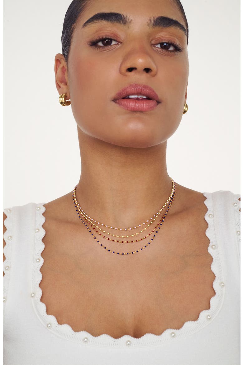 Soltale Enamel Chain, Alternate, color, Bordeaux