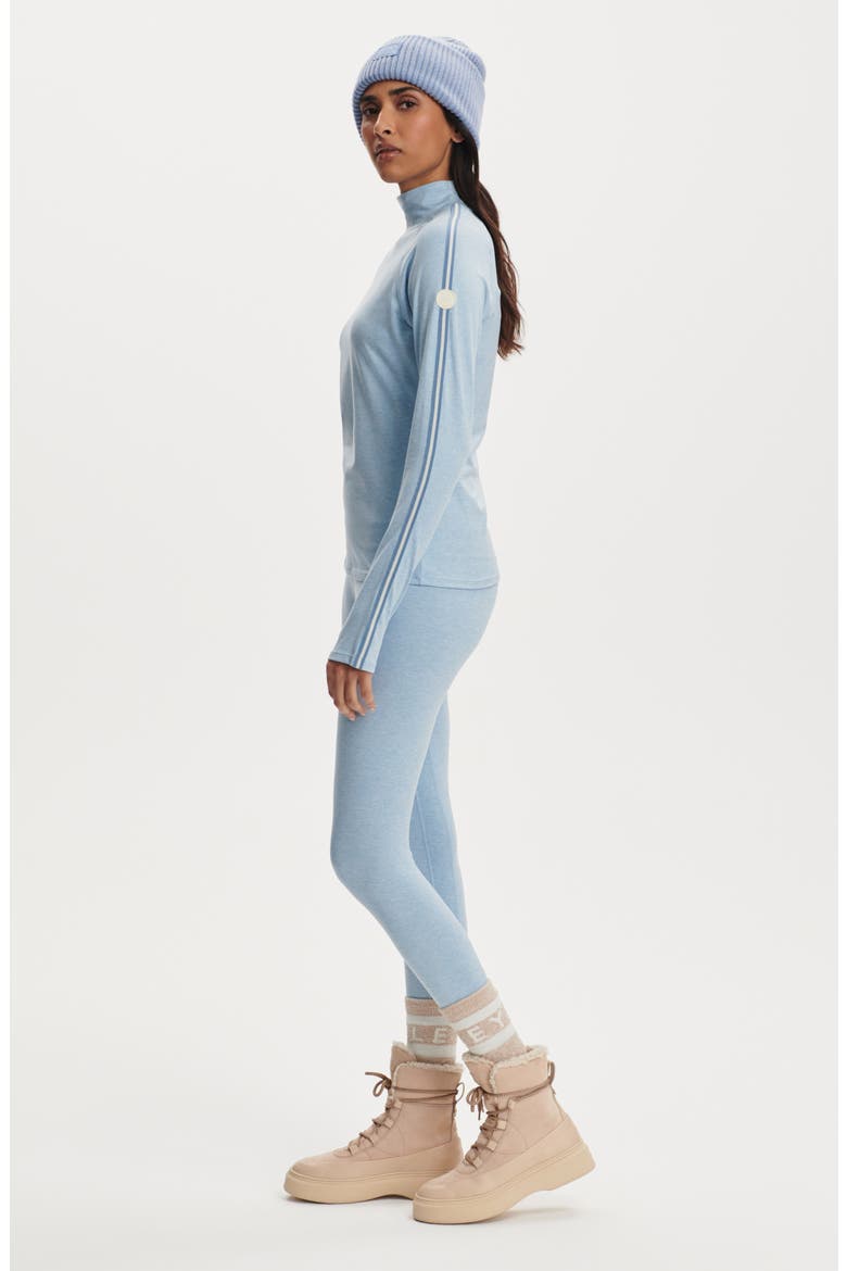 Always Warm Mock Neck Base Layer Top, Alternate, color, GLACIER MARL