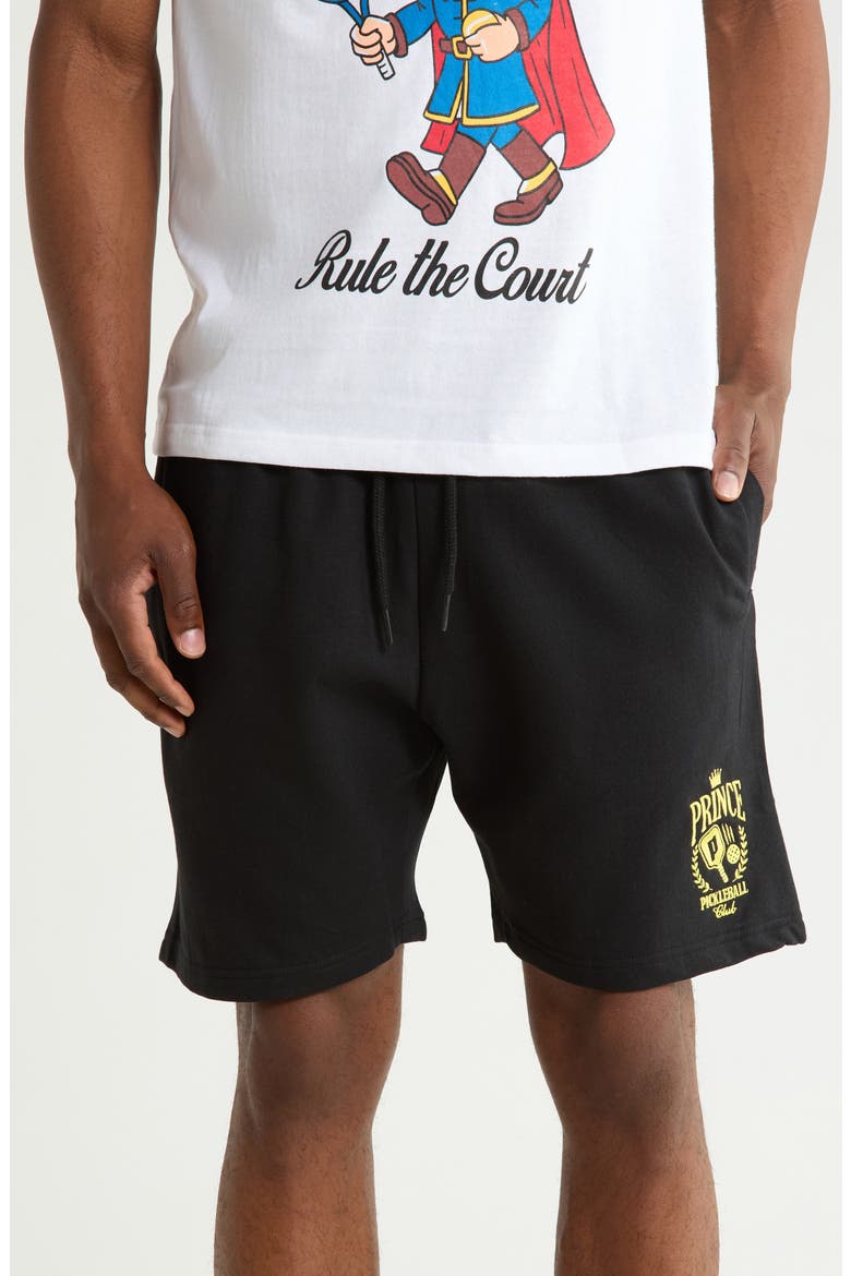 Brushed Fleece Shorts, Alternate, color, BLACK