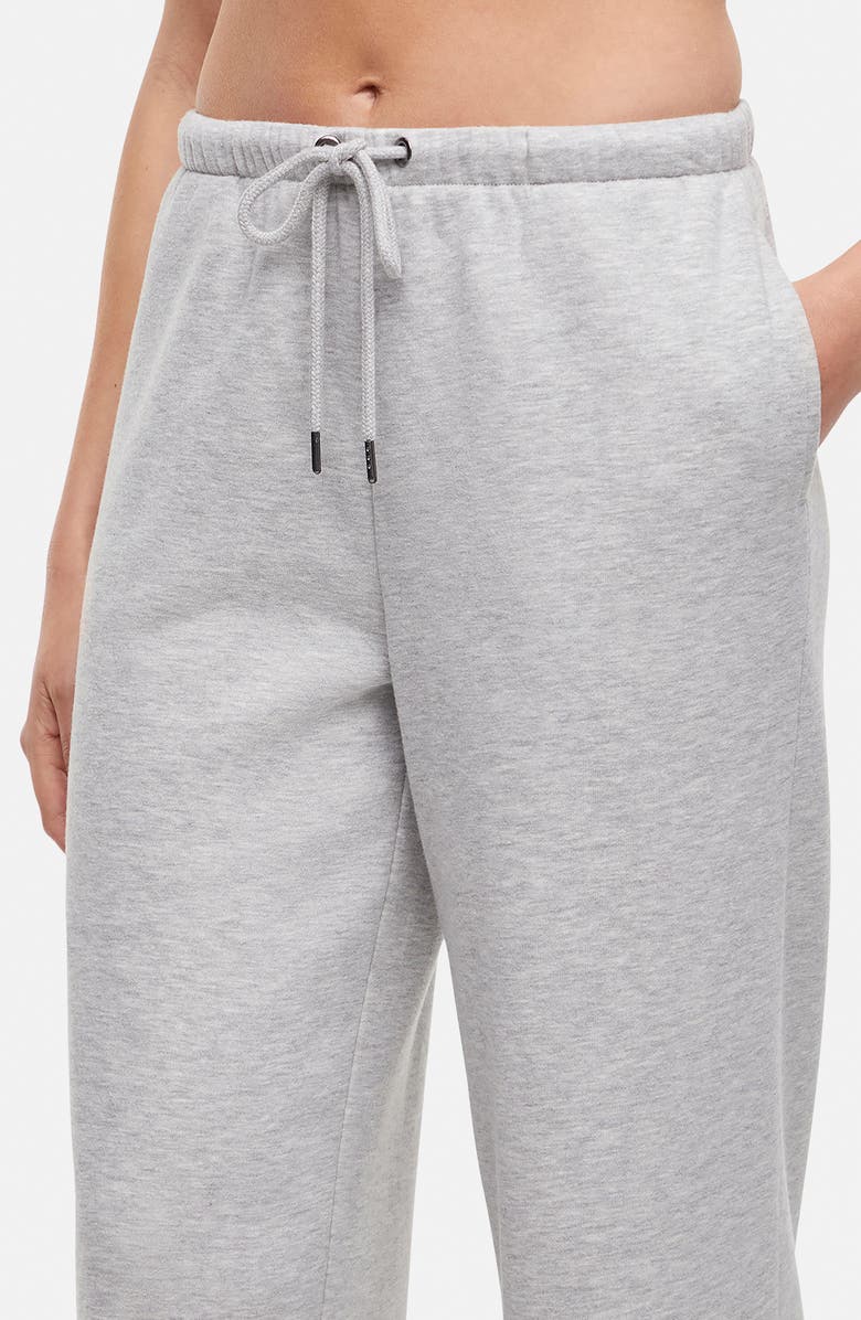 Wildfox Andie Wide Leg Sweatpants, Alternate, color, Heather Grey