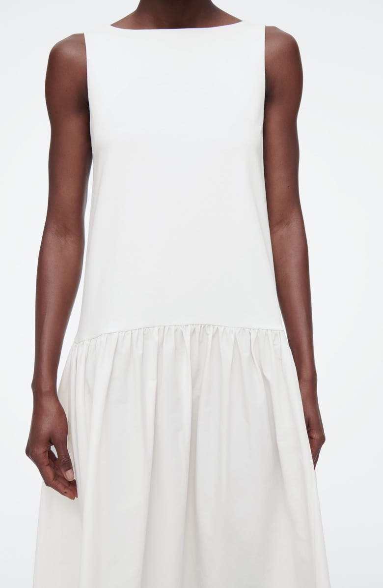 knee length dresses for ladies Fiesta Shirt Dress in Cotton Poplin White White / 0