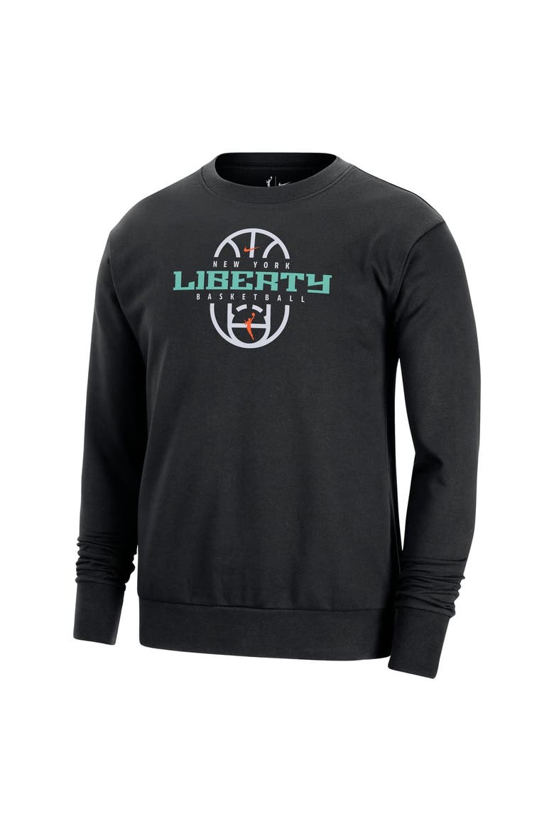 Unisex Nike Black New York Liberty 2026 On-Court Practice Dri-FIT Sweatshirt, Alternate, color, Black