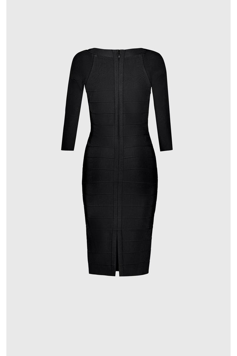 Square Neck Icon Dress, Alternate, color, BLACK