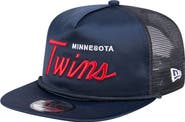 New Era Men's New Era Navy Minnesota Twins Retro Satin Script Golfer Adjustable Hat