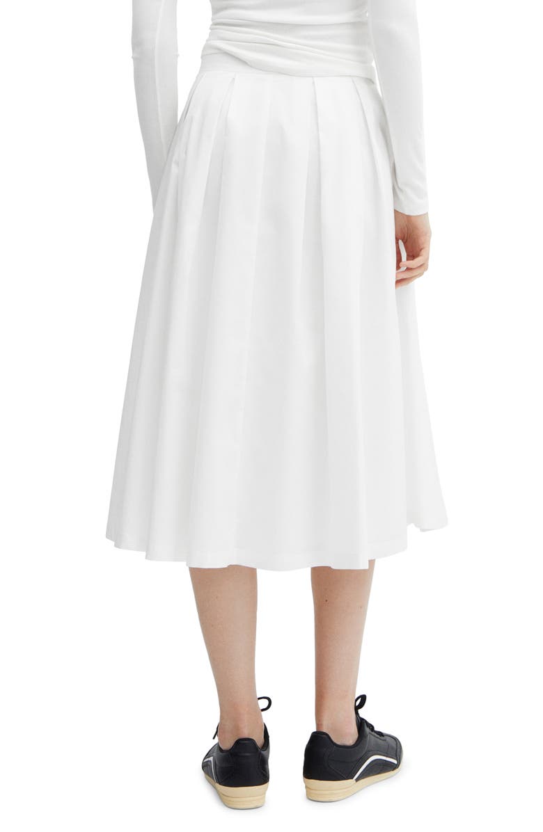 MANGO Plank Pleated Midi Skirt, Alternate, color, 