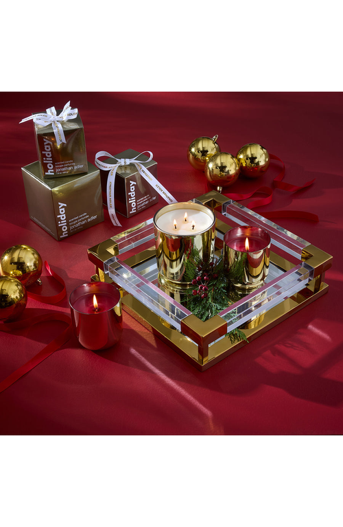 Jonathan Adler Pop Three-wick Holiday Candle In Gold