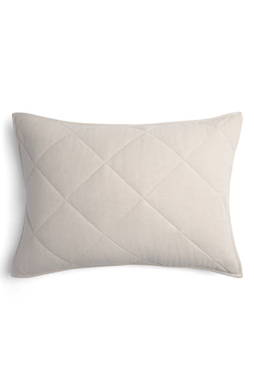 Parachute Set Of 2 Quilted Flannel Pillow Shams In Bone