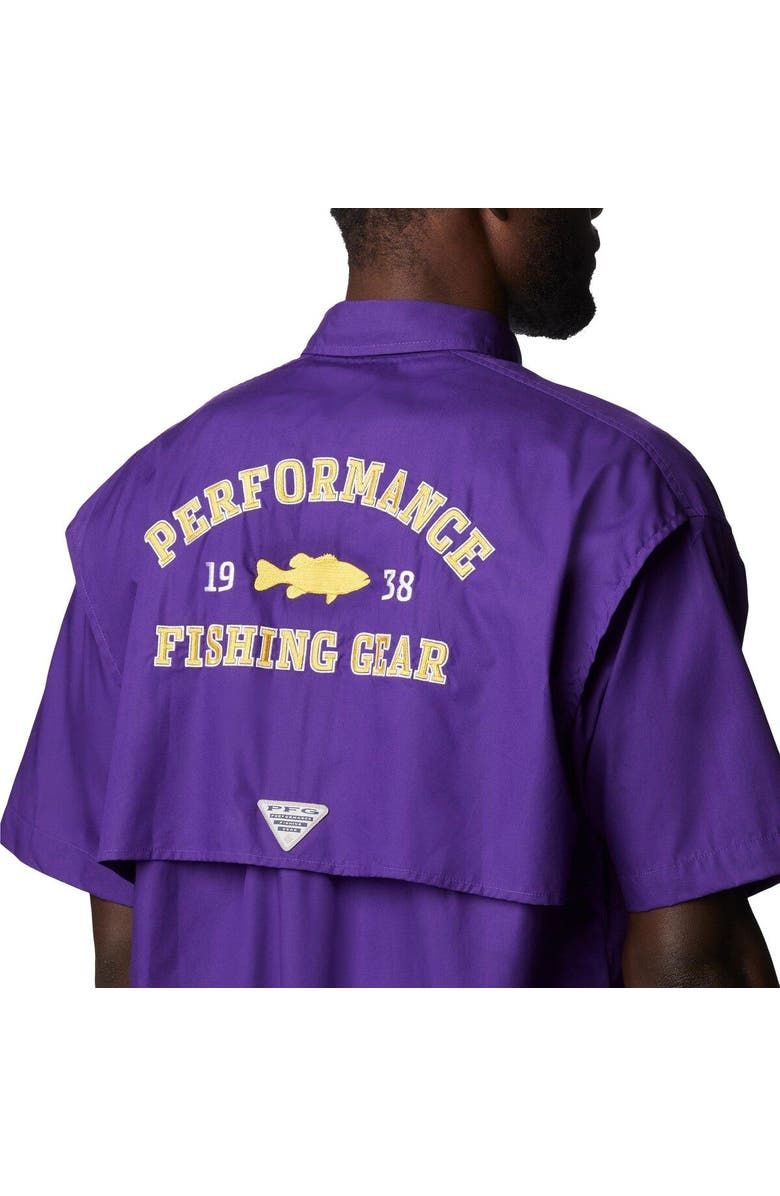 Columbia Men's Columbia Purple LSU Tigers Bonehead Button-Up Shirt, Alternate, color, Purple