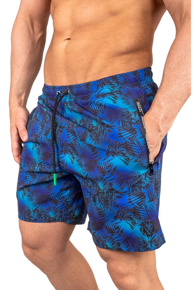 Swim Lion Hosta Swim Trunks, Alternate, color, BLUE