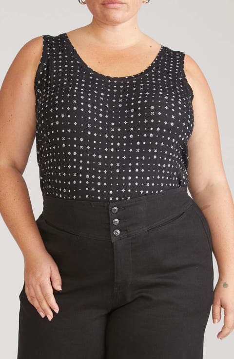 Hudson Liquid Jersey High-Low Tank Top (Plus)