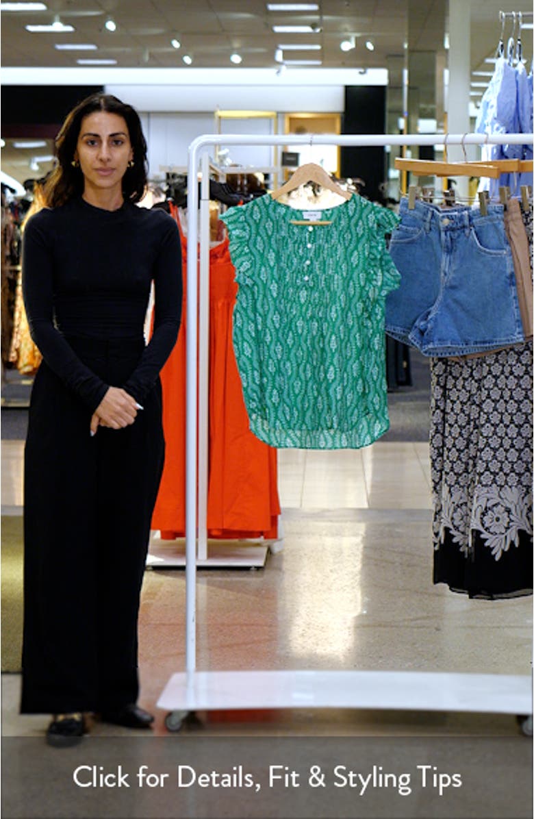 Floral Pintuck Pleat Top, sales video thumbnail