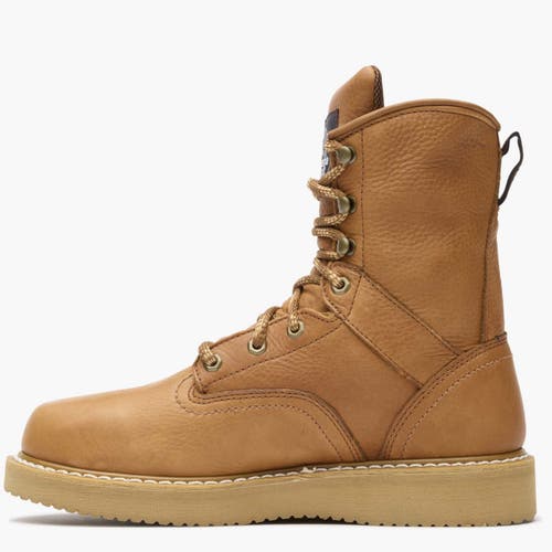 Georgia Boot Slip Resistant Padded Wedge Work Boot In Brown