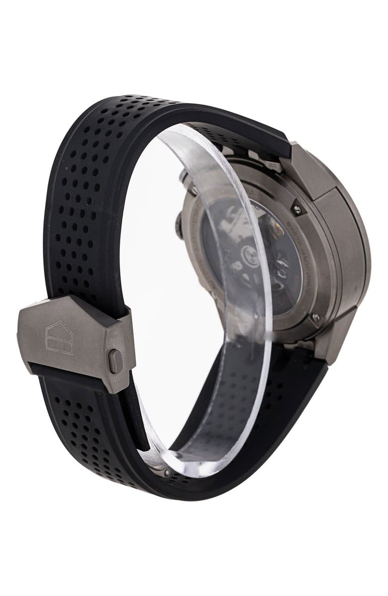 Watchfinder & Co. Tag Heuer Preowned 2017 Carrera Rubber Strap Watch Chronograph, 43mm, Alternate, color, 