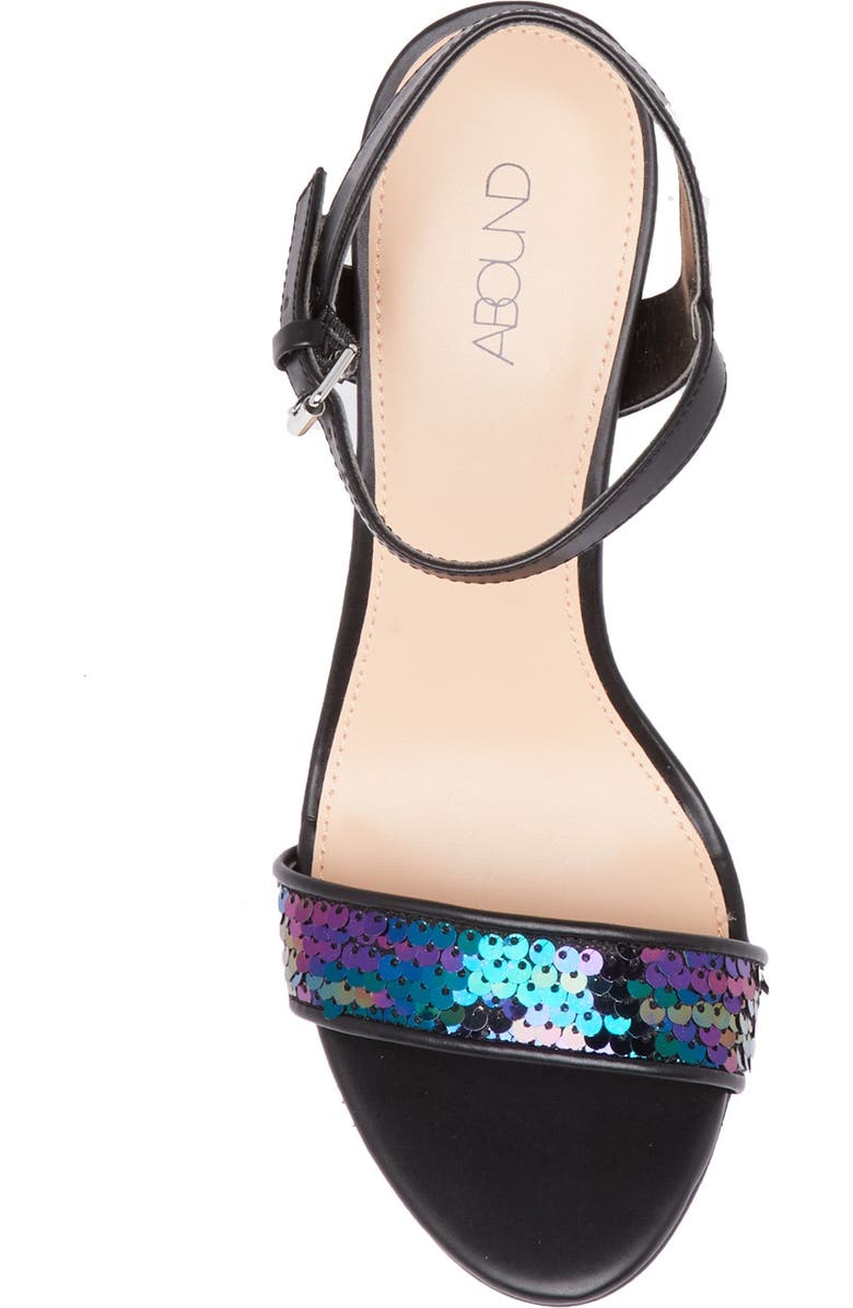 Abound Steph Sequin Block Heel Sandal, Alternate, color,
