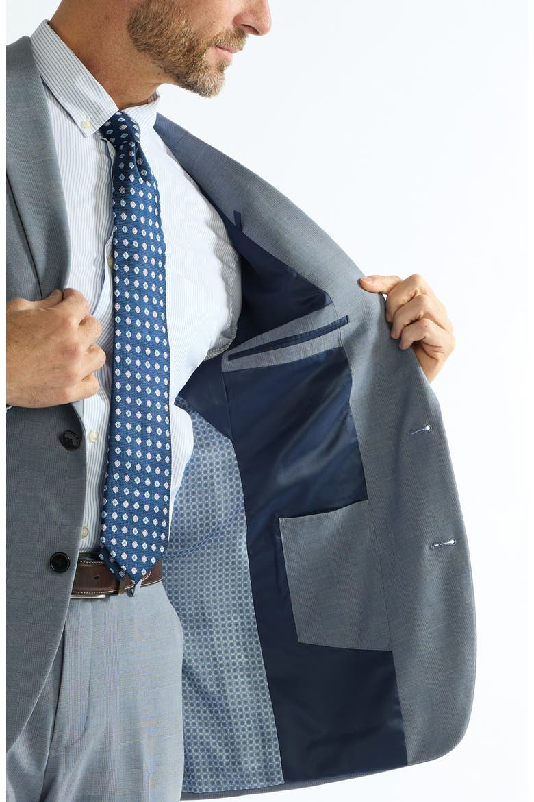 Hoxton Blue Plaid Stretch Suit, Alternate, color, BLUE