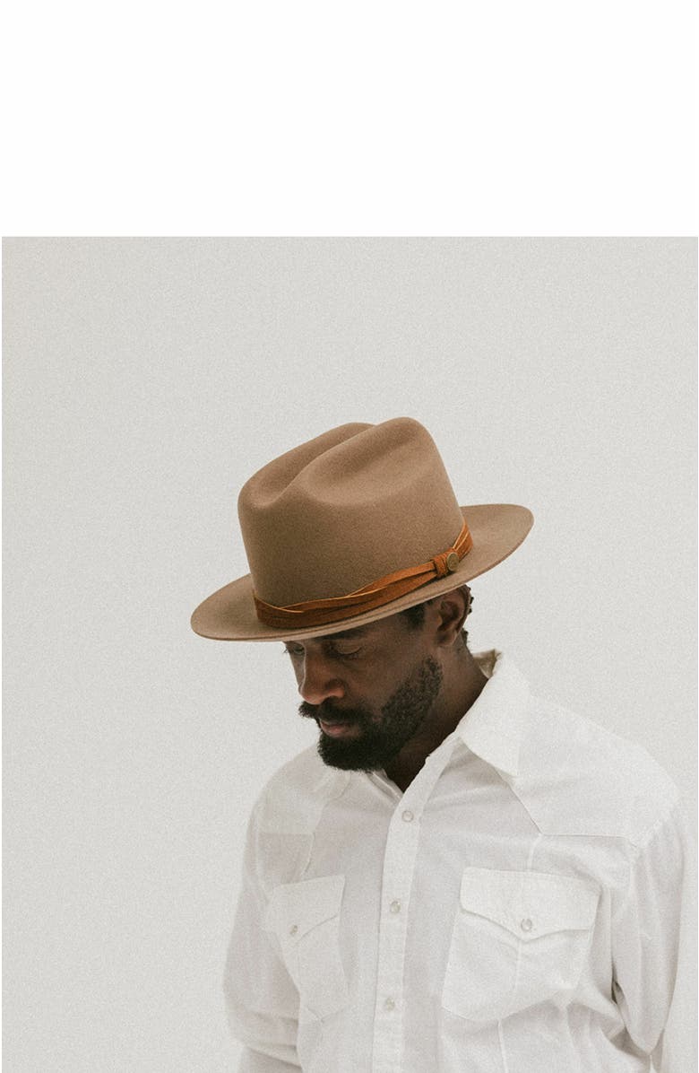 Two Roads Hat Co. Elliston Rancher Hat, Alternate, color, Brown