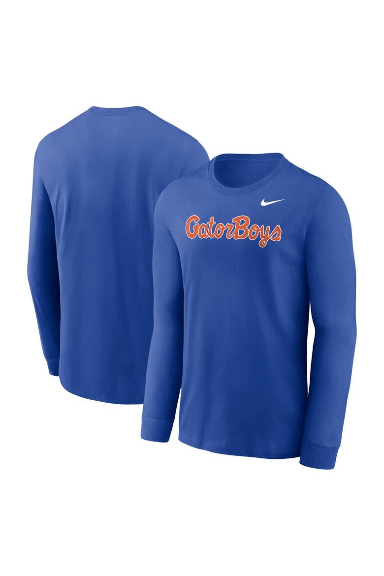 Men's Nike Royal Florida Gators GatorBoys Long Sleeve T-Shirt, Main, color, Royal