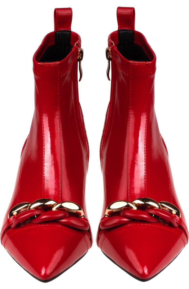NINETY UNION Milan Chain Bootie, Alternate, color, Red