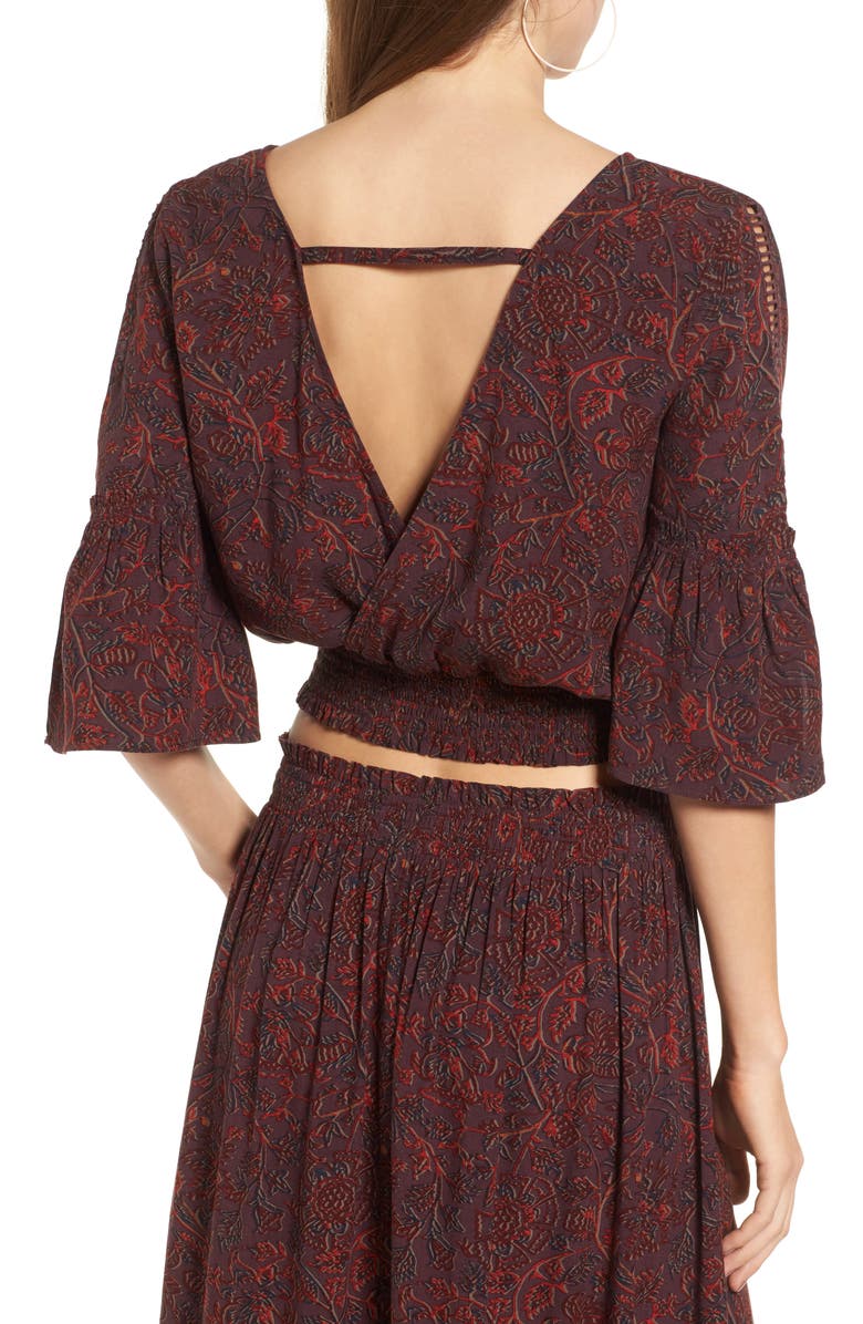 Sun & Shadow Boho Crop Top, Alternate, color, 