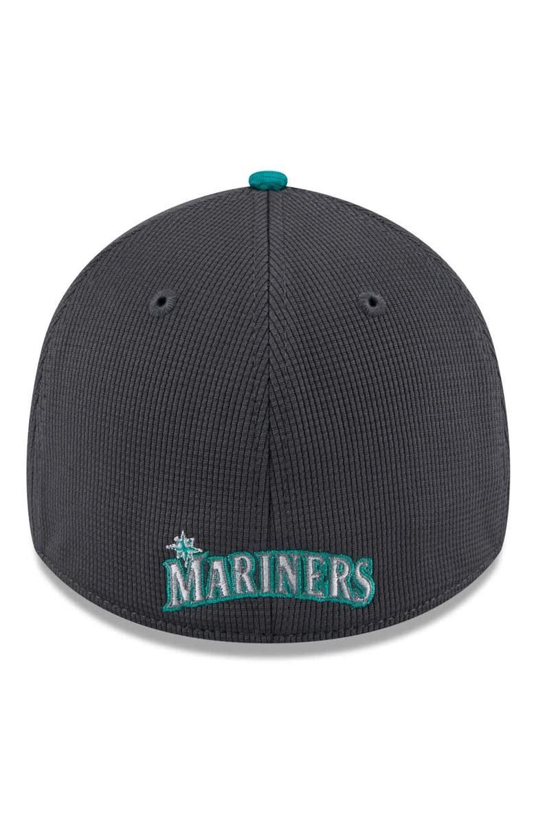 New Era Men's New Era  Gray/Teal Seattle Mariners 2025 Batting Practice 39THIRTY Flex Hat, Alternate, color, 