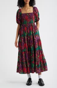 Dressed in Lala Summer Solstice Smock Bodice Tiered Dress