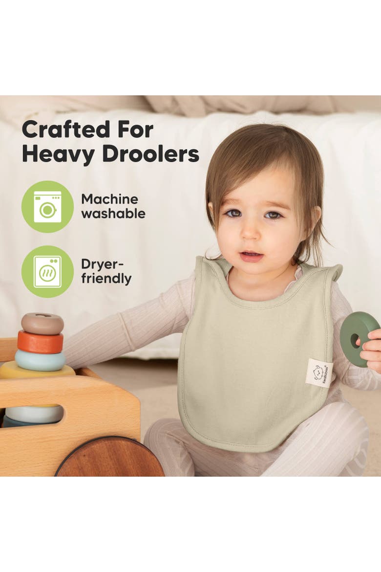 8-Pack Hallo Drool Bibs, Alternate, color, Dahlia